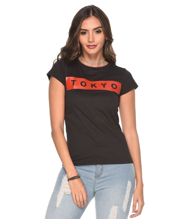 Camiseta-Tokio-Negro