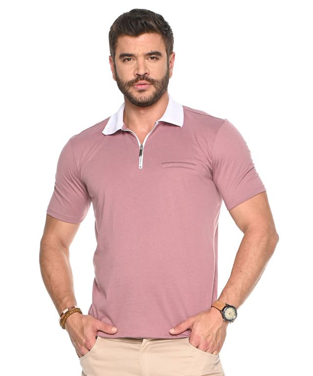 Camiseta-Polo-Pierre-Rosa