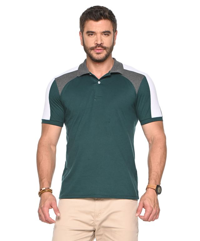 Camiseta-Polo-Balmain-Verde