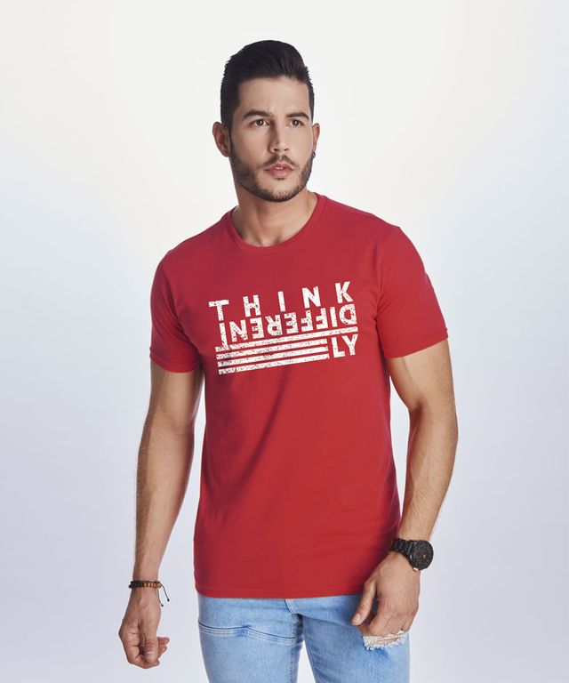 Camiseta-Think-Rojo