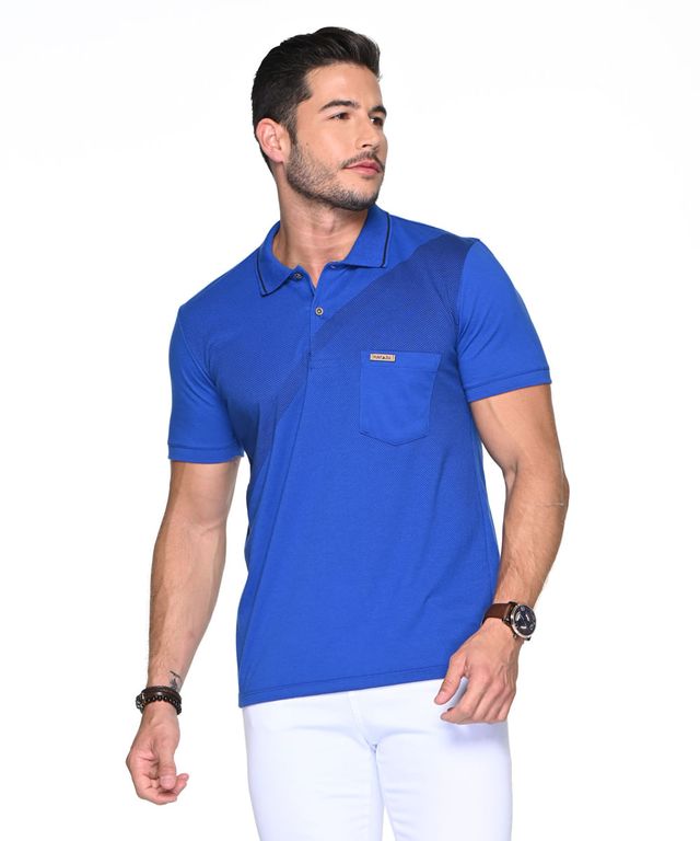 Camiseta-Polo-Nedved-Azul
