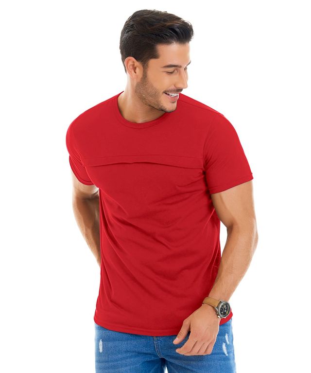 Hombre-con-Camiseta-color-Rojo-y-Jean