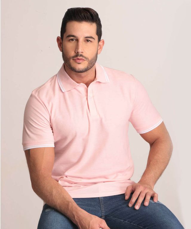 Camiseta Polo para Hombre color rosado compralo en la tienda On-line |  Amelissa - Amelissa Store Colombia