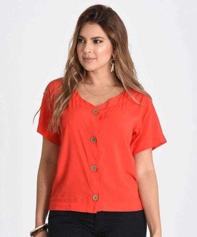 Hablar con episodio rosario Rojo - Mujer - Blusas y Camisas – Amelissa Store Colombia